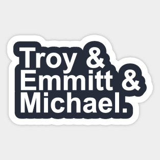 Dallas Cowboys Triplets Sticker